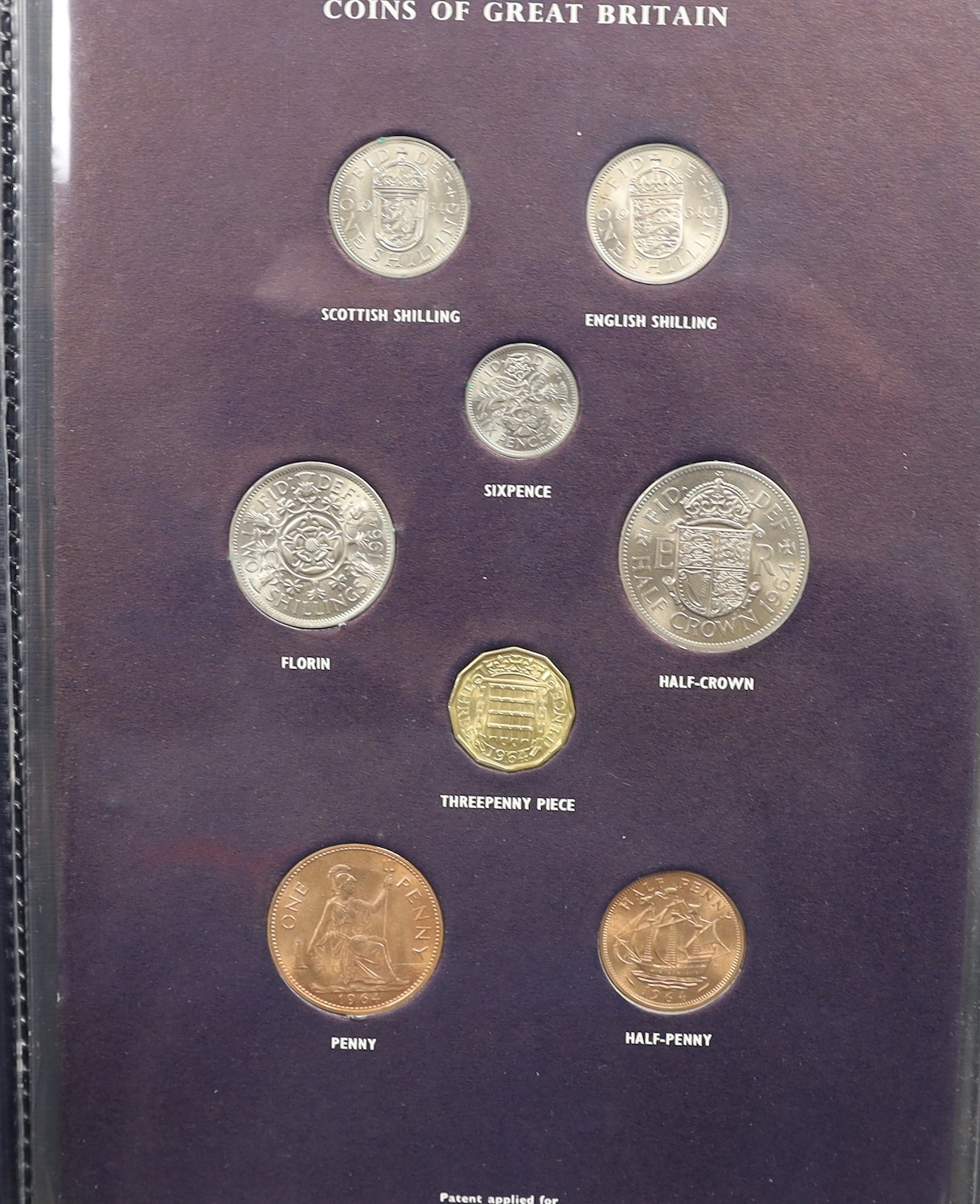 Eight Great Britain pre-decimal coin sets and a decimal coin set